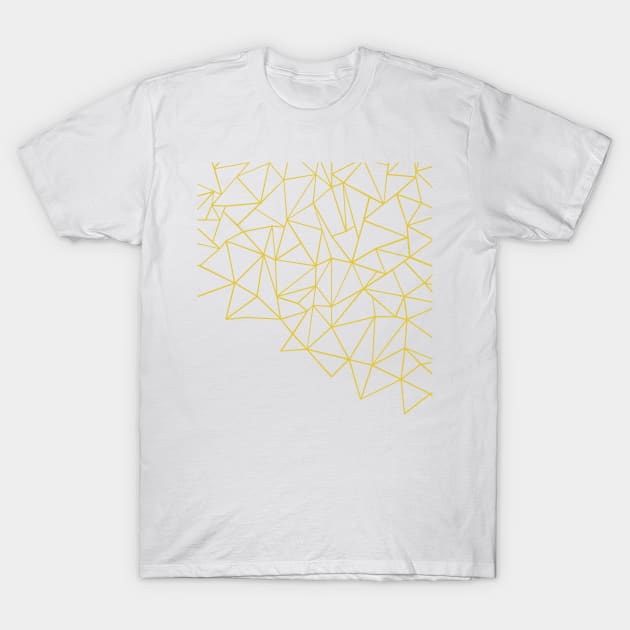 Abstract Storm Yellow T-Shirt by ProjectM